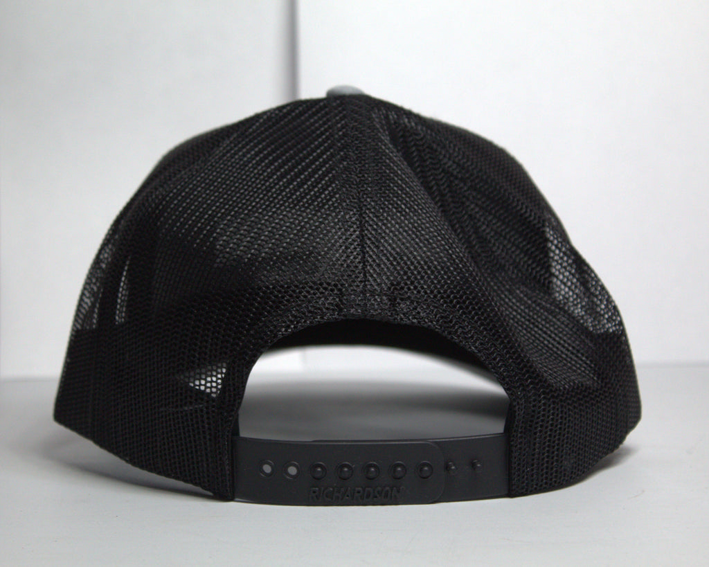 Richardson 112FP Heather Grey/Black Wordmark