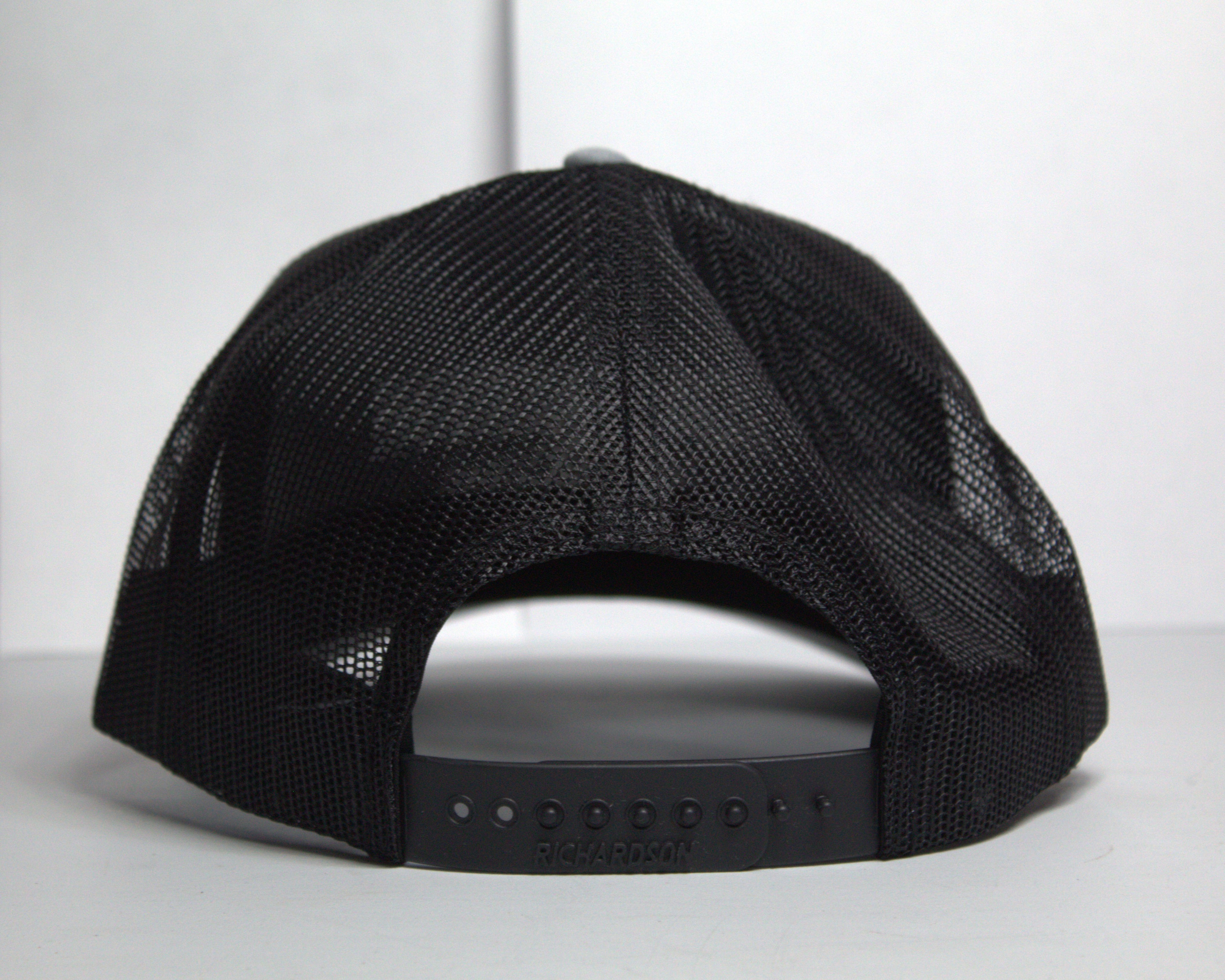 Richardson 112FP Heather Grey/Black Wordmark