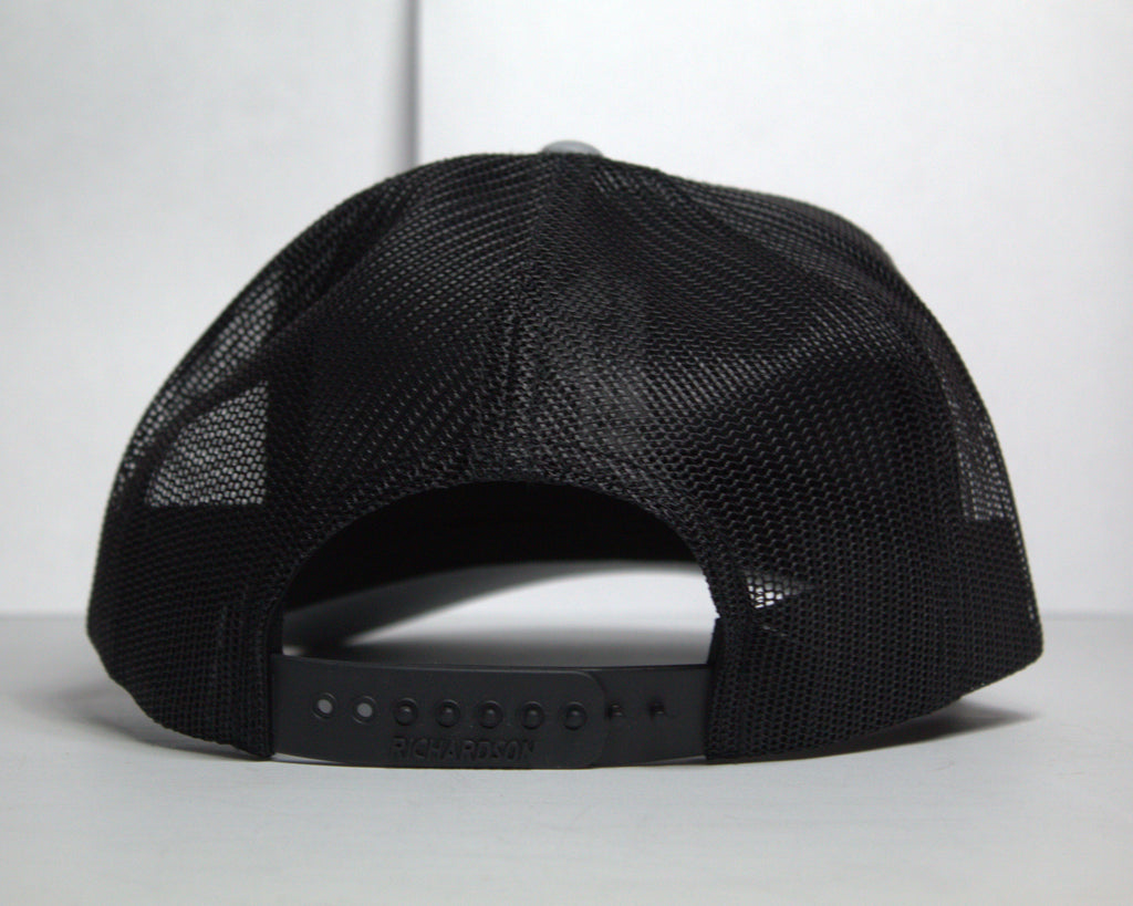 Richardson 112FP Heather Grey/Black Monogram