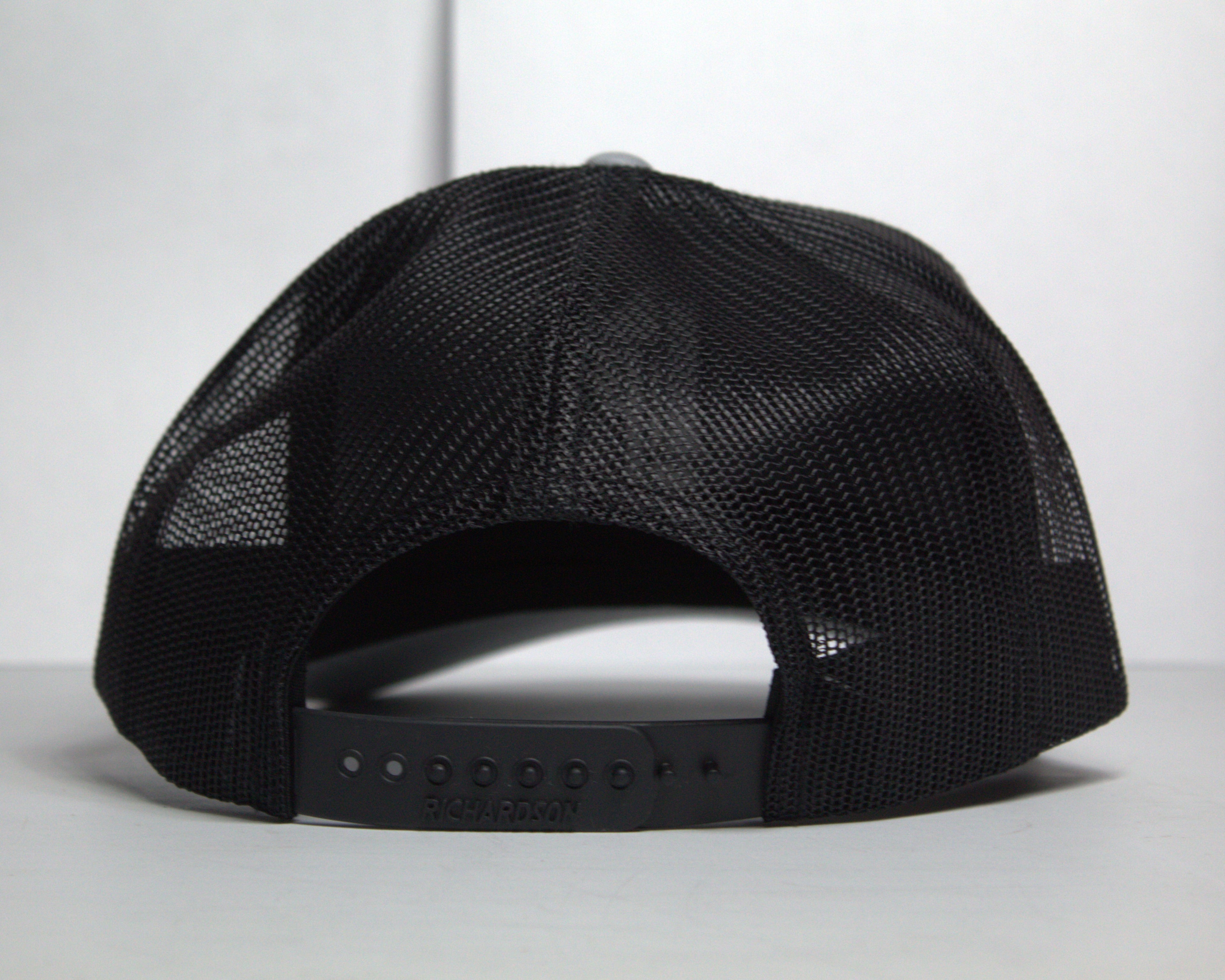 Richardson 112FP Heather Grey/Black Monogram